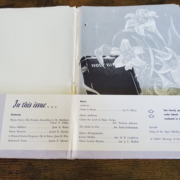 Accent Gospel Trumpet Company Church Music Library Vintage 1957 Sheet Music MN - Picture 2 of 12